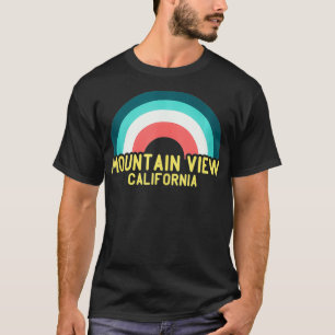 Mountain View California Vintage Retro Rainbow T-Shirt