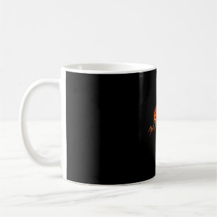 Mountain view hiker mountain sunrise hiking coffee mug