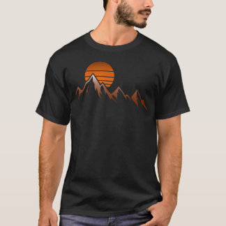 Mountain View Hiker Mountain Sunrise T-Shirt