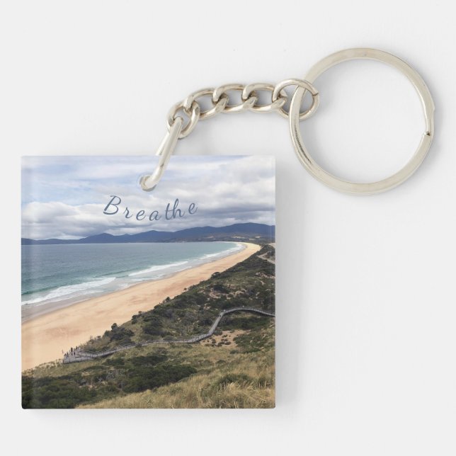 Mountain view keychain (Back)