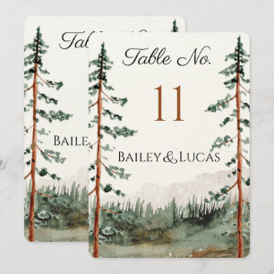Mountain View Table Number