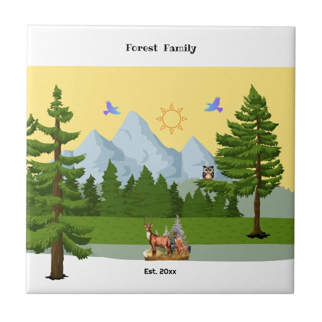 Mountain View Tile (Front)