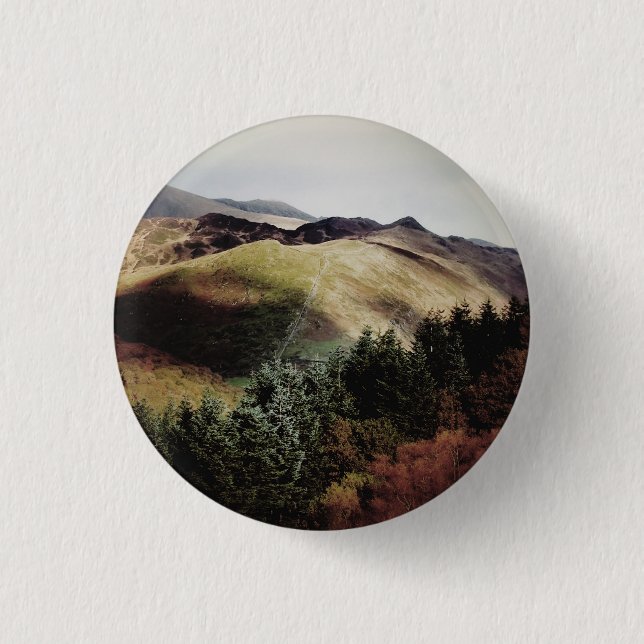 MOUNTAIN VIEWS OF WALES 1 INCH ROUND BUTTON (Front)