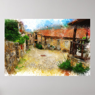Mountain Village, Casal de São Simåo Portugal Poster
