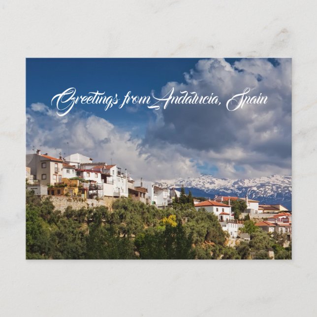 Mountain Village en Espagne Carte postale (Devant)