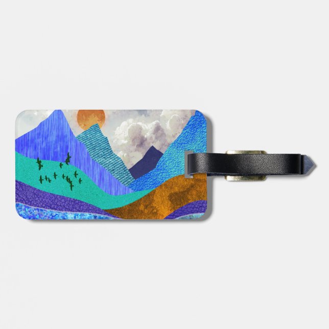 Mountain Vista Luggage Tag (Back Horizontal)