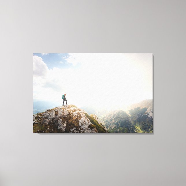 Mountain wanderer canvas print (Front)