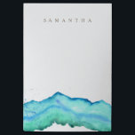 Mountain Watercolor | Custom Name Post-it Notes<br><div class="desc">By Redefined Designs</div>