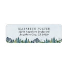 Mountain Watercolor Elegant Rustic Themed Wedding