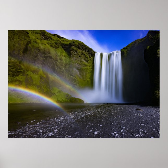 Mountain waterfall poster (Front)