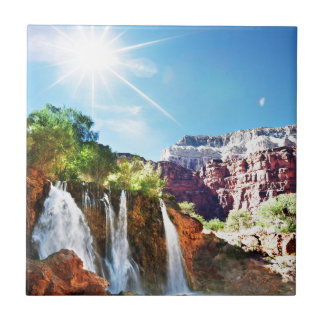 Mountain Waterfall Tile