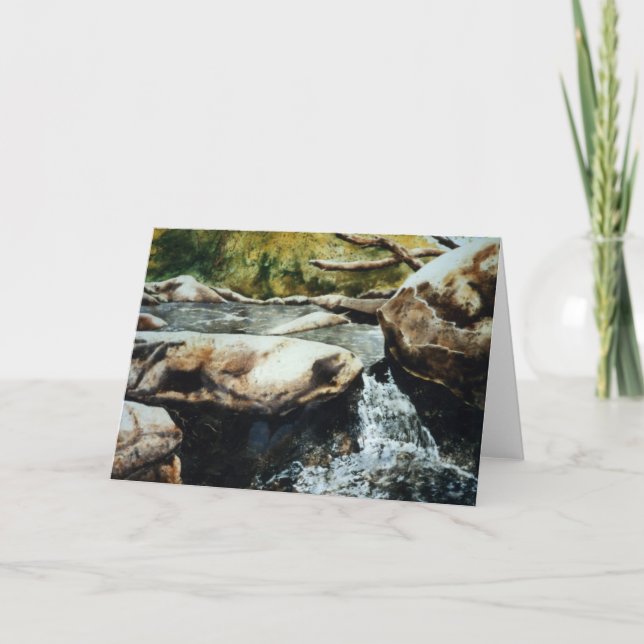 Mountain Waters Greeting Card (Front)