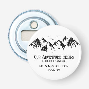 Mountain Wedding Bottle Opener
