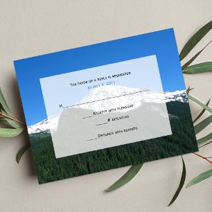 Mountain Wedding RSVP Invitation