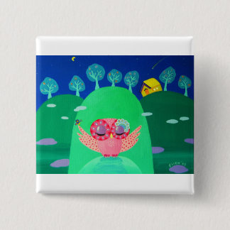 Mountain Whispers 2 Inch Square Button