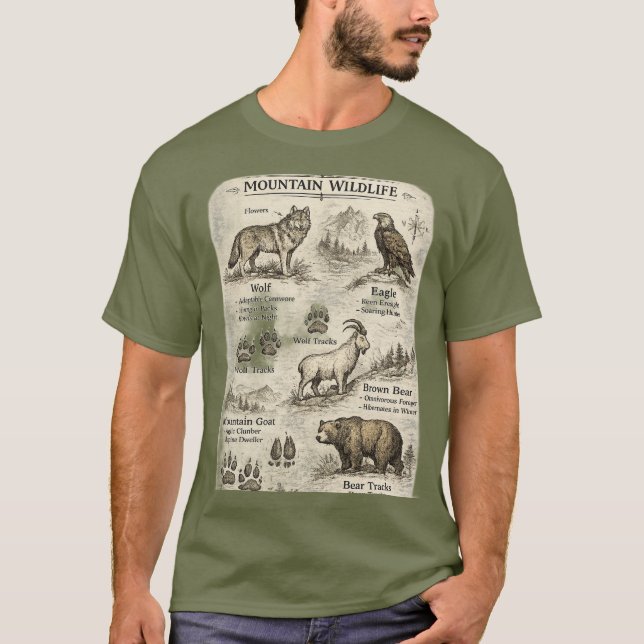 Mountain Wildlife T-Shirt (Front)