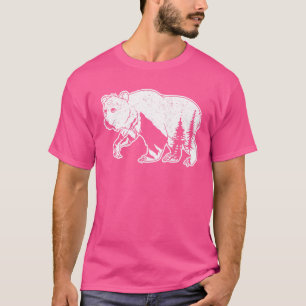 Mountain Wildlife Trees Nature Bear Lover Animal B T-Shirt
