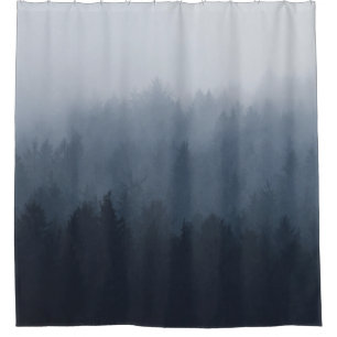 MOUNTAIN WITH FOREST IN THE FOG