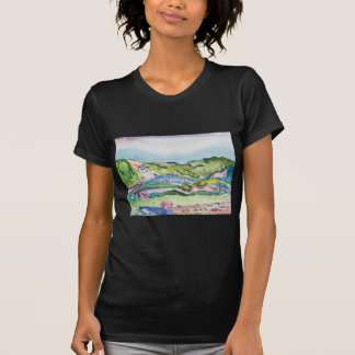 Mountain with Red House (ca. 1913) painting in hig T-Shirt
