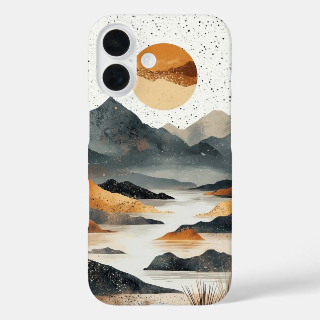 Mountain Zen Circle Phone Case (Back)