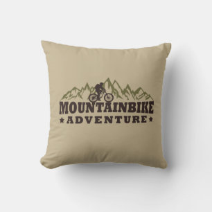 Mountainbike Adventure - Mountain Bike Throw Pillow