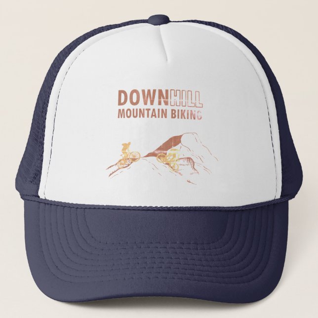 Mountainbike Downhill Trucker Hat (Front)