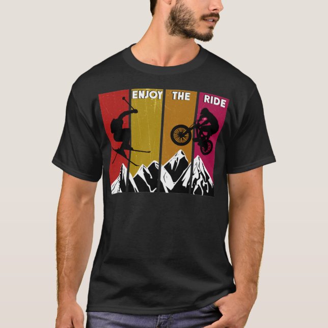 Mountainbike Mountainbiking Bike Enjoy atvlife bir T-Shirt (Front)
