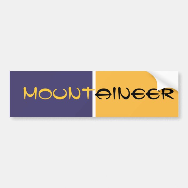 MOUNTAINEER Bumper Sticker (Front)