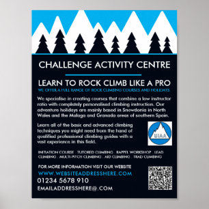 Mountaineer, Hiking and Climbing, Adventure Poster