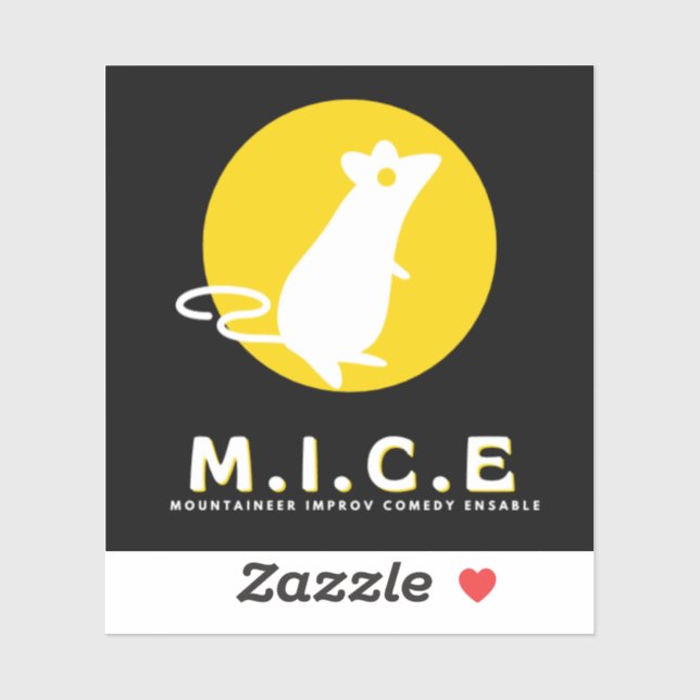 Mountaineer Improv Comedy Ensemble Vinyl Sticker (Sheet)