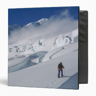 Mountaineer on the Tasman Glacier in Mount Binder