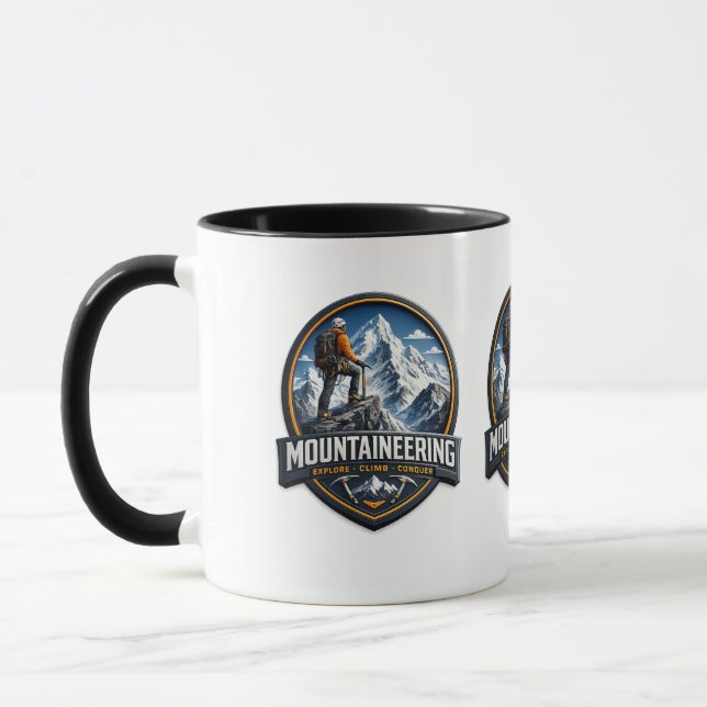 Mountaineering Adventure Explorer Inspirational .. Mug (Left)