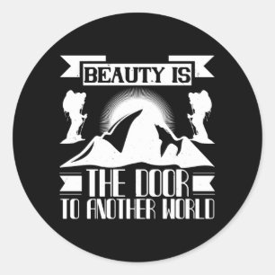 Mountaineering - Beauty Is The Door Classic Round Sticker