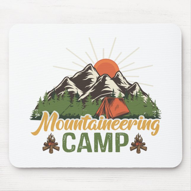 Mountaineering camp mouse pad (Front)
