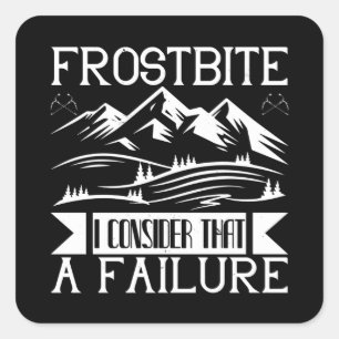 Mountaineering - Frostbite Square Sticker