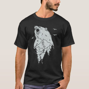 Mountaineering Mountains Hiking Forest Roaring Bea T-Shirt