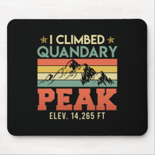 Mountaineers Climbing Quandary Peak Summit Hiking  Mouse Pad
