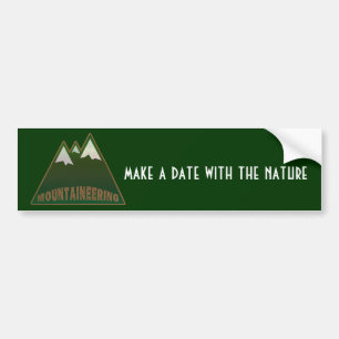 mountaineers, mountain style bumper sticker