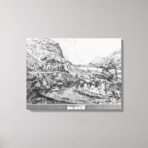 Mountainous landscape canvas print