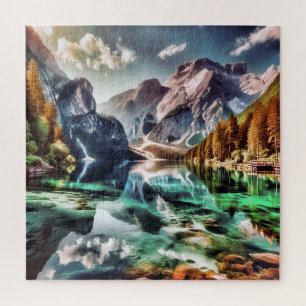 Mountainous landscape jigsaw puzzle