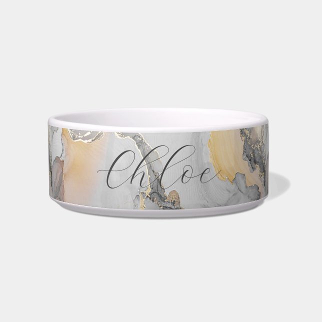 Mountainous Landscape Medium Dog Bowl (Front)