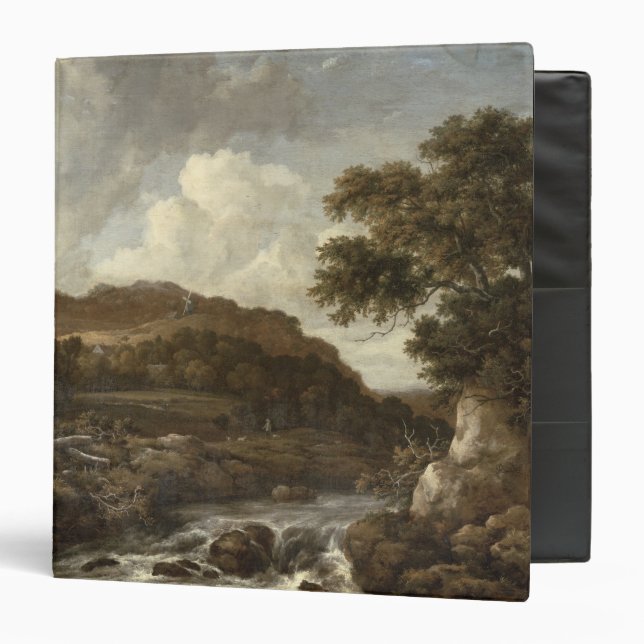 Mountainous Wooded Landscape with a Torrent Binder (Front/Inside)
