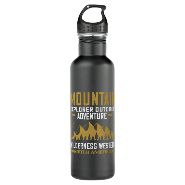 Mountains - 710 ml water bottle (Front)