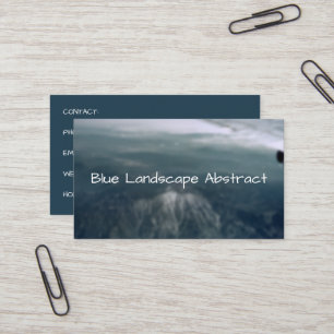 Mountains Abstract Blue Landscape Background Business Card
