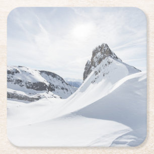 Mountains   Achensee Zillertal, Austria Square Paper Coaster