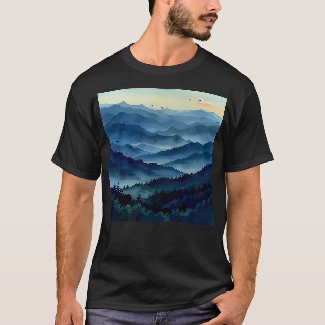Mountains Active T-Shirt (Front)