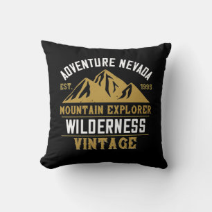 Mountains - Adventure Nevada Mountain Throw Pillow