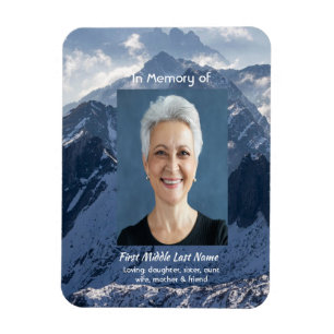 Mountains Alpine Memorial Keepsake Magnet