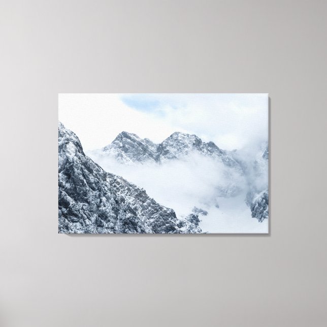Mountains and clouds canvas print (Front)