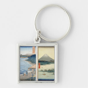 Mountains and coastline keychain